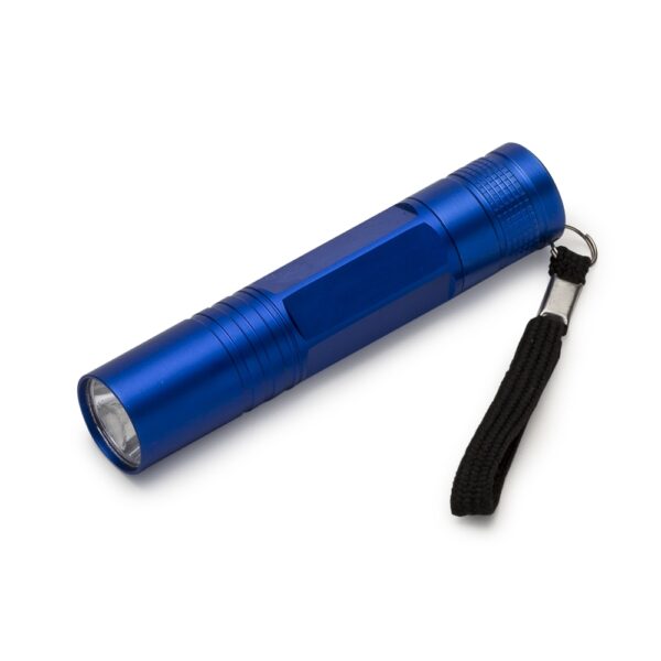 Brindes Personalizados Corporativos para Empresas BH | Mini Lanterna com Cordão Inteira Colorida AZUL
