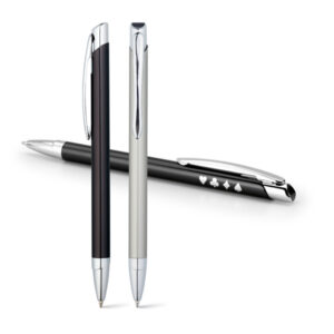 Empresa de Brindes Personalizados Corporativo BH | SERRAT Caneta Esferográfica em Alumínio Inteira Colorida