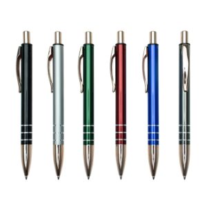 Brindes Personalizados Corporativos em BH | Caneta Metálica Tinta Azul Acionamento por Clique