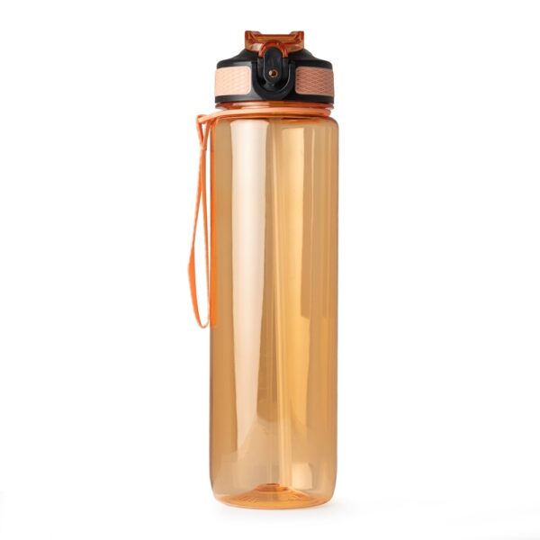 Brindes Personalizado Corporativo em BH | Garrafa Squeeze Plástico 1 Litro LARANJA Brinde Personalizado