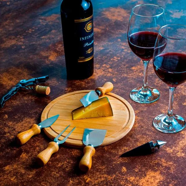 Kit Queijo e Vinho - 9 Pçs - Imagem 4