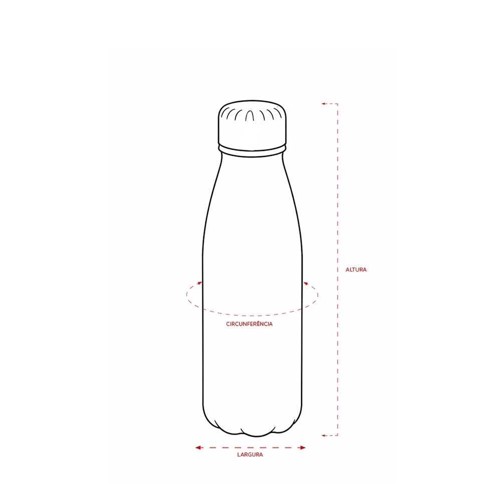 Garrafa Alumínio 550ml - Imagem 4